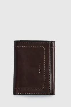 RFID Caleb Leather Trifold Wallet