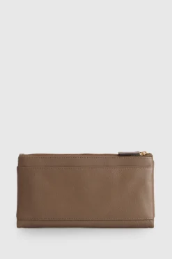 RFID Daisy Leather Large Wallet