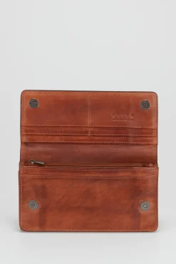 RFID Maya Leather Large Clutch