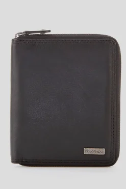 RFID Roy Leather Zip Wallet