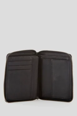 RFID Roy Leather Zip Wallet