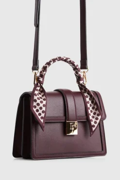 Scarf Top Handle Bag
