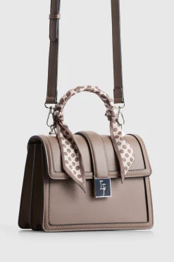 Scarf Top Handle Bag