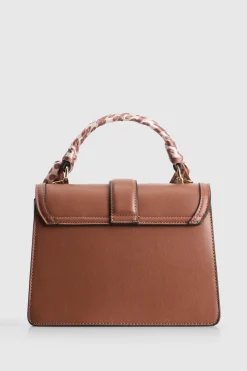 Scarf Top Handle Bag