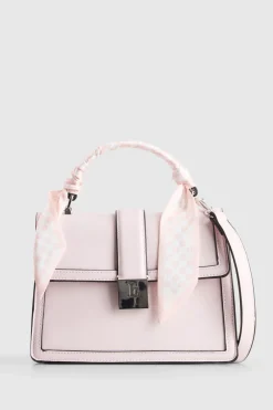 Scarf Top Handle Bag