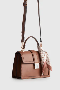 Scarf Top Handle Bag