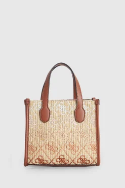 Silvana Straw Mini Tote Bag