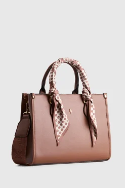 Small Tote Bag With Scarf