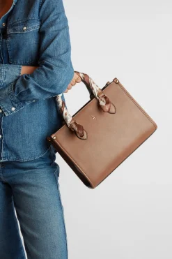 Small Tote Bag With Scarf