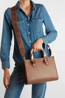 Small Tote Bag With Scarf