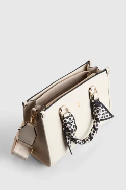 Small Tote Bag With Scarf