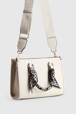 Small Tote Bag With Scarf
