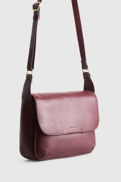Sofia Leather Flap Crossbody Bag