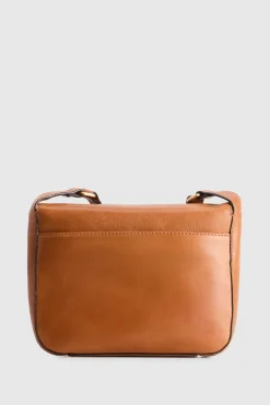 Sofia Leather Flap Crossbody Bag